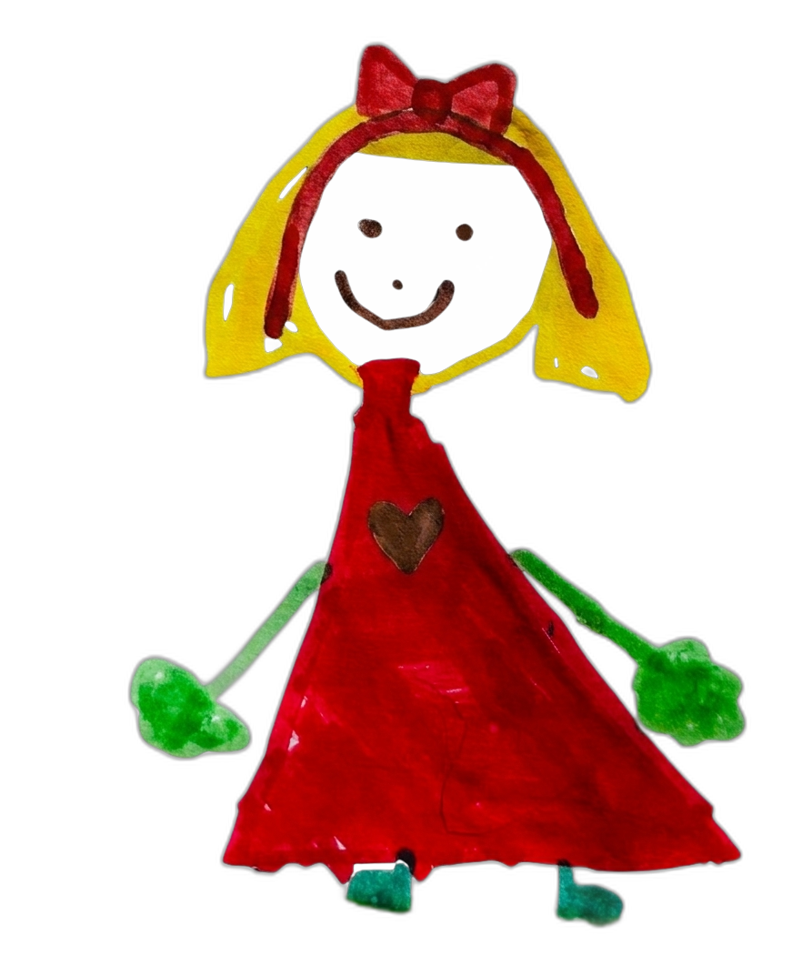 Child drawing of a girl